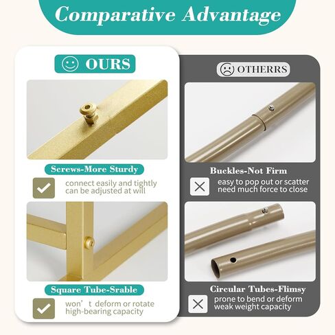 أزياء الزفاف ، إطار المعادن ، (3.9 ، 5.2 ، 6.6 قدم) مناسبة لإطارات الديكور الخلفية مثل حفلات الزفاف وأعياد الميلاد والحفلات والاستحمام للأطفال والتصوير الفوتوغرافي (أبيض ، 3.9*6.6) in Kuwait