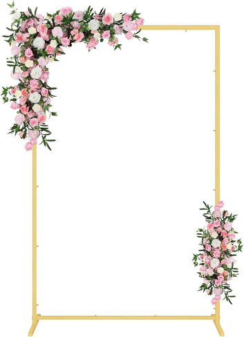 أزياء الزفاف ، إطار المعادن ، (3.9 ، 5.2 ، 6.6 قدم) مناسبة لإطارات الديكور الخلفية مثل حفلات الزفاف وأعياد الميلاد والحفلات والاستحمام للأطفال والتصوير الفوتوغرافي (أبيض ، 3.9*6.6) in Kuwait