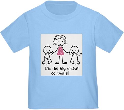 أخت كبيرة من Twins Toddler T Shirt Toddler Graphic Tee ، قطن 100 ٪ in Saudi Arabia