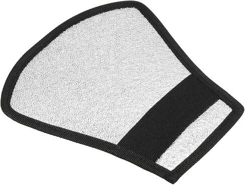 Flash Diffuser Reflector, 2-Sided Flexible Bend Bounce Reflector with Elastic Strap for Flashlight Photography Camera Speed Light, Silver White in Saudi Arabia