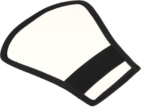 Flash Diffuser Reflector, 2-Sided Flexible Bend Bounce Reflector with Elastic Strap for Flashlight Photography Camera Speed Light, Silver White in Saudi Arabia