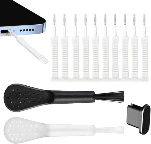 13 Pcs Phone Speaker Cleaning Kit - Cell Phone Port Cleaning Brush, Phone Charger Port Cleaner Kit | Reusable Cleaning Brush with Soft Gentle Bristles, Non Skid Charging Port Cleaning Kit in Saudi Arabia