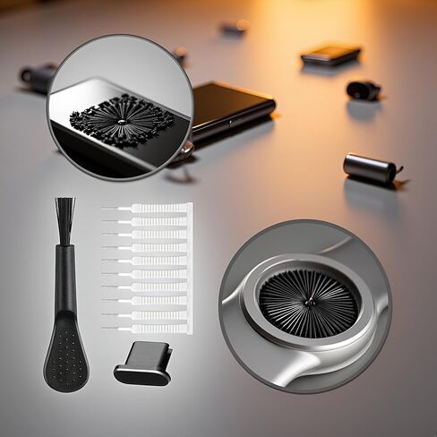 13 Pcs Phone Speaker Cleaning Kit - Cell Phone Port Cleaning Brush, Phone Charger Port Cleaner Kit | Reusable Cleaning Brush with Soft Gentle Bristles, Non Skid Charging Port Cleaning Kit in Saudi Arabia