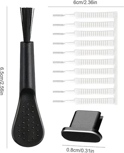 13 Pcs Phone Speaker Cleaning Kit - Cell Phone Port Cleaning Brush, Phone Charger Port Cleaner Kit | Reusable Cleaning Brush with Soft Gentle Bristles, Non Skid Charging Port Cleaning Kit in Saudi Arabia