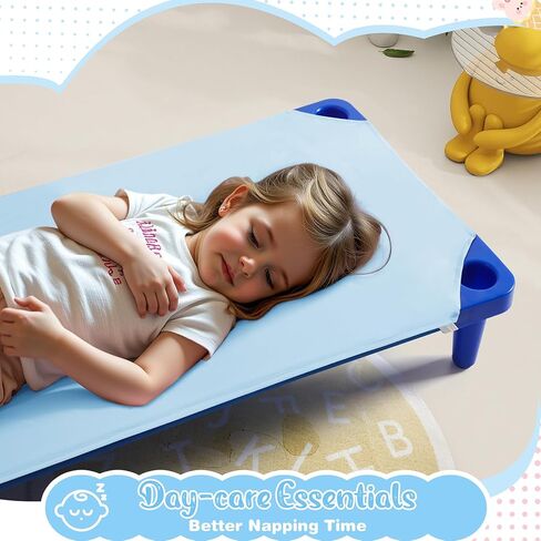 Horbaunal 2 Pack White Cot Sheets for Daycare/Pre-School Standard Size, 23" x 51" Cot Fitted Sheets, Microfiber Fitted Cot Cover for Preschool Kids Nap Time, Daycare Essentials in Kuwait
