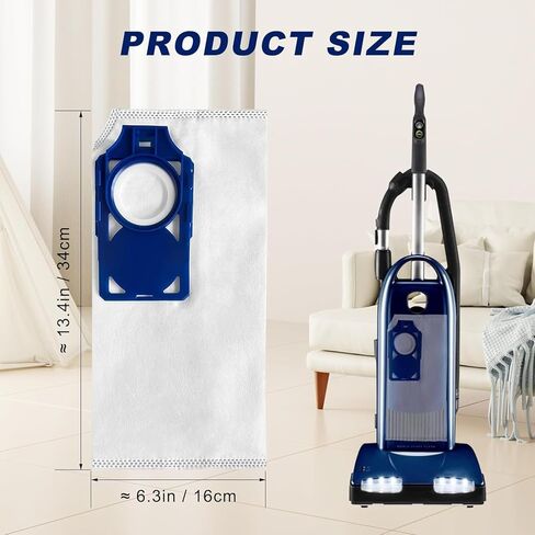 6 أكياس الفراغ R30D Pack R30D لـ Riccar Prilliance R30D و R30P و R30PET و Simpleict Synchrony S30D ، S30P ، S30PET FARIGHT PLECTINER - BESTICAL HEPA BAG - Part RNHC -6/SNH -6 in Kuwait