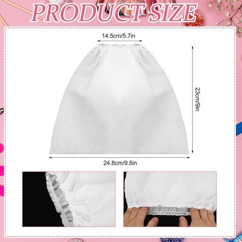 SATINIOR 30 Pcs Nail Art Dust Suction Collector Bags Non-woven Vacuum Replacement Bags Reusable and Long-lasting for Nail Art Equipment in Saudi Arabia