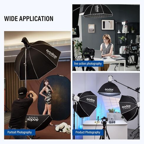 Godox ul 23.62 '' Octagon Softbox Quick release Bowens Mount Smbrella Soft Box with Honeycomb Grid Light Miffusers Carry for Bowens Mount Lights for SmallRig for Neewer for Godox for Godox in Saudi Arabia