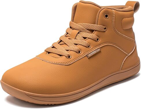 Hobibear Women's Wide High-Top Barefoot Sneakers | شبكة الرجال مبطنة مريحة الكاحل bootie | الحد الأدنى صفر قطرة النعل in Kuwait