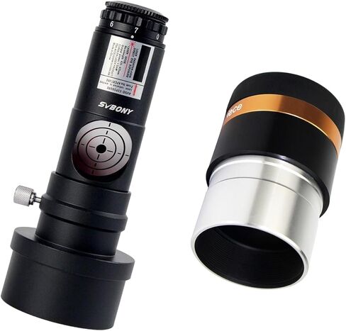 Svbony 4mm Eyepieces زاوية واسعة 62 درجة العدسة غير المحملة ، حزمة مع موازات الليزر الأحمر in Kuwait