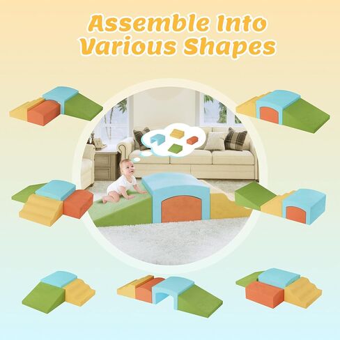 ألعاب تسلق الأطفال الصغار الداخليين ، كتل تسلق الأطفال ، متسلق الرغوة الناعمة للأطفال الصغار ، وعبّر هياكل متسلق الصالة الرياضية لطفل صغير 1-3 ، وملعب للأطفال ، ومجموعة من 4 قطع in Kuwait