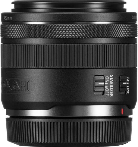 Canon RF 35mm F/1.8 Macro هو عدسة STM-Prime مضغوط عريض الزاوية مع فتحة F/1.8 ، تثبيت الصور و 1: 2 تركيز الماكرو (2973C002) حقيبة الكتف + 64 جيجابايت in Saudi Arabia