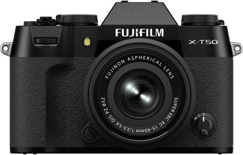 Fujifilm X-T50 Mirrorless Digital Camera XC15-45mmF3.5-5.6 OIS PZ Lens Bundle Kit with 64GB SF-M Tough UHS-II Memory Card + Mc Pro Filter Kit + Camara Bag + More Accessories (Charcoal Silver) in Saudi Arabia