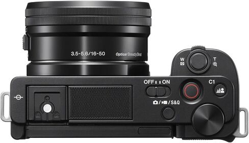 Sony ZV-E10 Mirrorless Camera with E PZ 16-50mm f/3.5-5.6 OSS & E 55-210mm f/4.5-6.3 & 420-800mm f/8 Lens + 128 GB Memory + Extra Battery + Camera Case + More (27pc Bundle) in Saudi Arabia