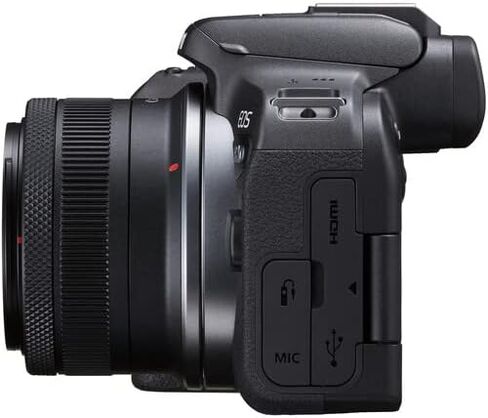 Canon EOS R10 كاميرا بدون مرآة مع حزمة عدسة RF-S 18-45 مم مع عدسة RF 75-300mm + 64 جيجابايت بطاقة الذاكرة + Canon 200es EOS الكتف (4 عناصر) in Kuwait