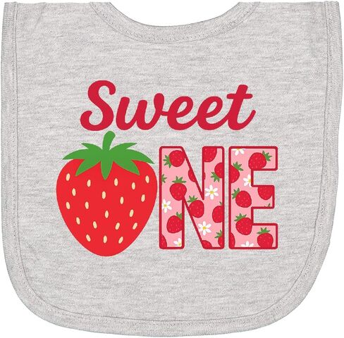 inktastic Sweet 1 Strawberry Birthday Bib bib in Kuwait