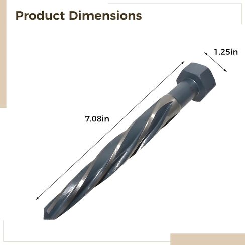 M2 High-Speed Steel 13/16 Inch Reamer for Automotive and Construction Work, Taper Drill Bit for Deburring in Saudi Arabia