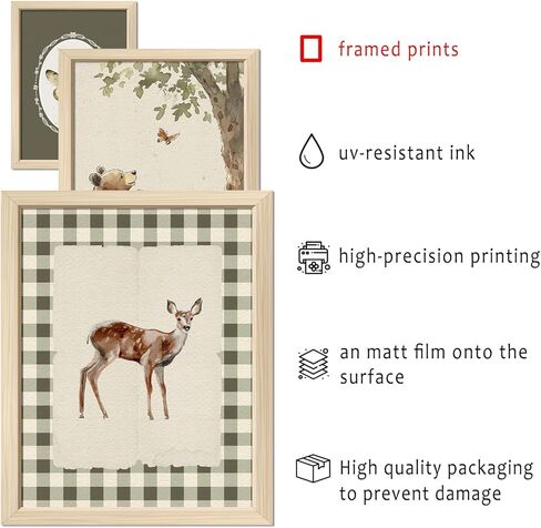 16 PCS Kids Wall Art Decor, Baby Girl & Boy Nursery Decor, Toddler Room Bedroom Playroom Decor, Cute Colorful Animal Eclectic Gallery Wall Prints in Saudi Arabia