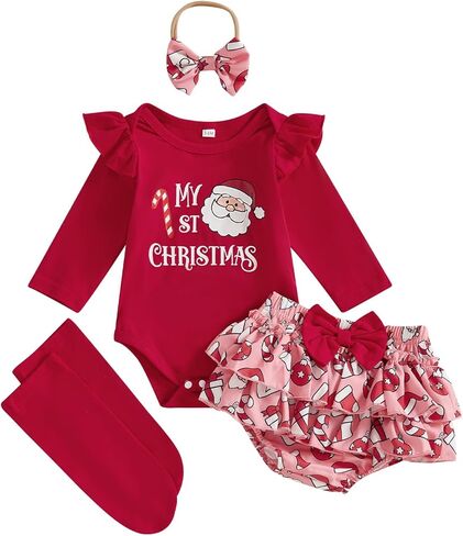 My First Halloween Baby Girl Outfit Newborn Onesie Skirt Set Infant Long Sleeve Romper With Socks Fall Clothes in Kuwait