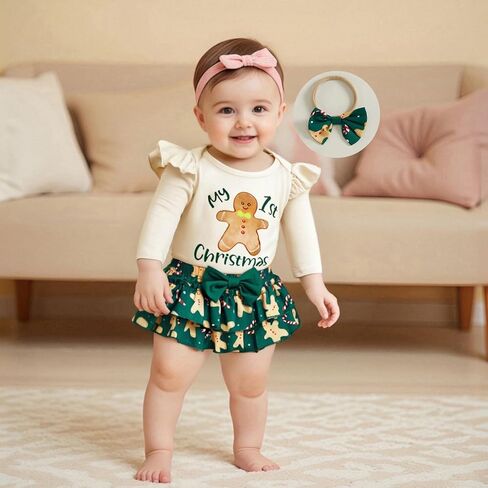My First Halloween Baby Girl Outfit Newborn Onesie Skirt Set Infant Long Sleeve Romper With Socks Fall Clothes in Kuwait