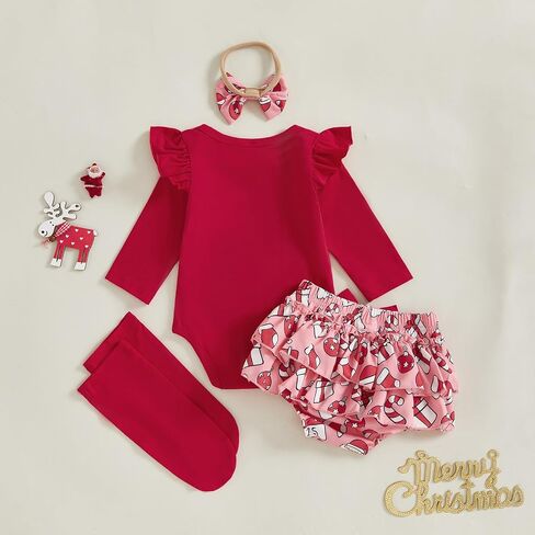 My First Halloween Baby Girl Outfit Newborn Onesie Skirt Set Infant Long Sleeve Romper With Socks Fall Clothes in Kuwait