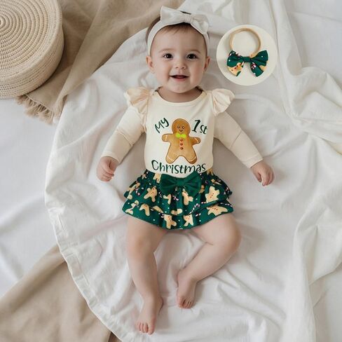 My First Halloween Baby Girl Outfit Newborn Onesie Skirt Set Infant Long Sleeve Romper With Socks Fall Clothes in Kuwait