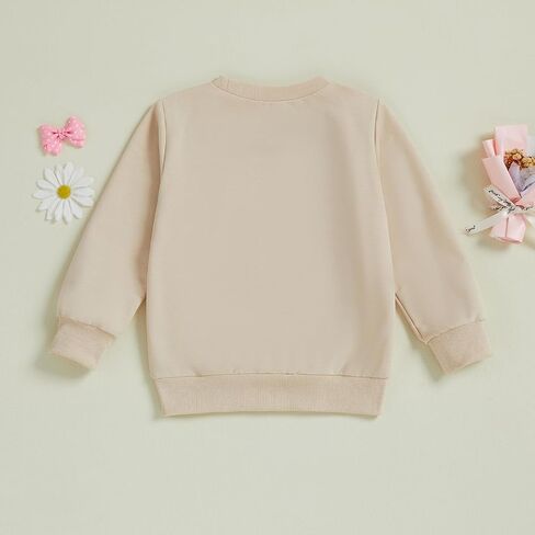 Yokjzjd Toddler طفلة الطفلة 1st 2nd 3rd 4th First Birthde Goy Bow Floral Sweatshirt Tops Tops Tops Tops Tops Fall Complements in Kuwait
