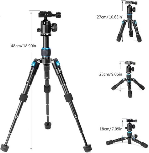 حامل سطح المكتب الحامل ثلاثي القوائم الحامل مع ارتفاع 20 بوصة مع 360 درجة ballhead لكاميرات DSLR والفيديو camcorders in Saudi Arabia