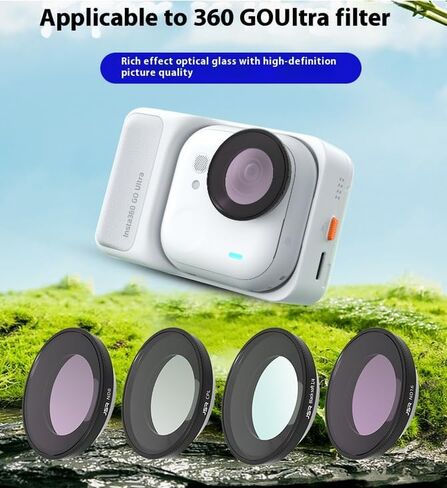 Filter/Lens Filter Set for Insta360 Go Ultra Camera,Optical Glass High Light Transmittance Multi-Layer Coating Waterproof Scratch-Resistant and dust-Proof (ND-PL 8 16 32 64) in Saudi Arabia