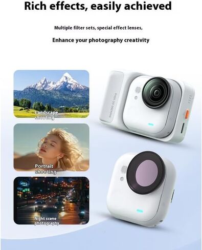 Filter/Lens Filter Set for Insta360 Go Ultra Camera,Optical Glass High Light Transmittance Multi-Layer Coating Waterproof Scratch-Resistant and dust-Proof (ND-PL 8 16 32 64) in Saudi Arabia