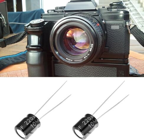 5pcs 10V 220uF Camera Shutter Release Capacitors 6x7mm Compatible with Minolta X-700 X-300 in Saudi Arabia