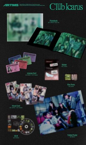 ARTMS Club Icarus 1st Mini Album with Tracking Sealed (Full Set(A+B+Objekt)) in Saudi Arabia