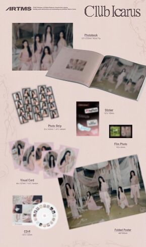 ARTMS Club Icarus 1st Mini Album with Tracking Sealed (Full Set(A+B+Objekt)) in Saudi Arabia