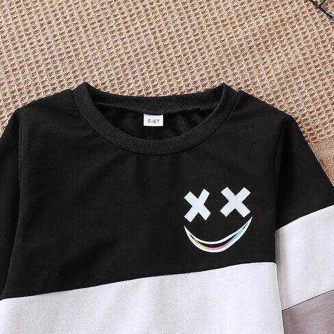 Size 3-12 Years Toddler Boys Clothes 2 Piece Long Sleeve Sweatshirt & Pants Casual Kids Boy Fall Winter Outfits Set in Saudi Arabia