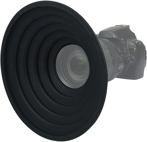 DS. DISTINCTIVE STYLE Rubber Lens Hood Anti Reflection Reversible Collapsible Lens Hood Compatible with Nikon/Canon/Sigma/Tamron/Fujifilm/Sony 70-85mm Camera Ultra Wide Lens in Saudi Arabia