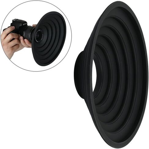DS. DISTINCTIVE STYLE Rubber Lens Hood Anti Reflection Reversible Collapsible Lens Hood Compatible with Nikon/Canon/Sigma/Tamron/Fujifilm/Sony 70-85mm Camera Ultra Wide Lens in Saudi Arabia