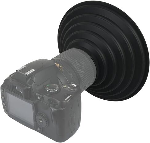 DS. DISTINCTIVE STYLE Rubber Lens Hood Anti Reflection Reversible Collapsible Lens Hood Compatible with Nikon/Canon/Sigma/Tamron/Fujifilm/Sony 70-85mm Camera Ultra Wide Lens in Saudi Arabia