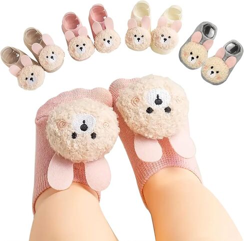 SFGHOUSE Baby Girl Socks,Non-Slip Grips for Babies Toddler Princess Girls Low Cut Ankle Socks 0-6 Months in Saudi Arabia