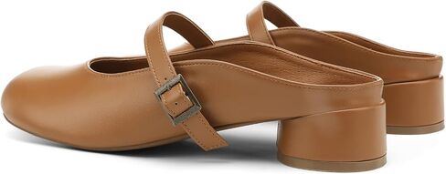 UBFEN Womens Mary Jane Mules Slip On Dressy Slides Chunky Low Heel Comfortable Round Toe Shoes in Saudi Arabia