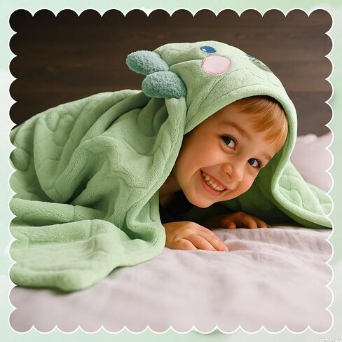 Absorbent Hooded Towel for Kids, Large Child Bath Towels Ultra Soft Coral Fleece Unicorn Dinosaur Poncho Towels with Hood Age 3-8 Years for Infant, Baby, Girls, Boys 27.5 X 55 inch Pink in Saudi Arabia