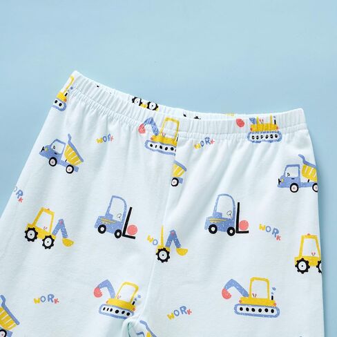 طبع كيد كوتون بيجاما قمة قصيرة الأكمام مع سروال طفل بويز PJS ملابس النوم in Kuwait