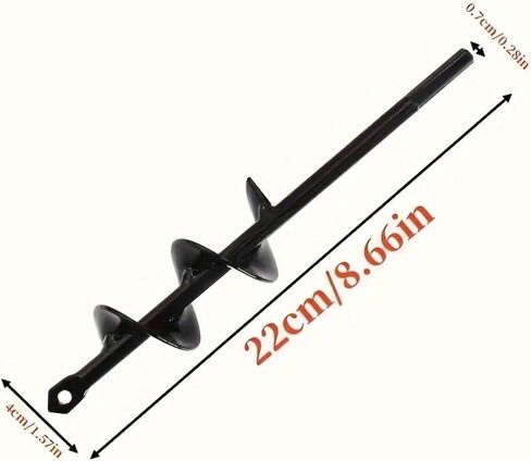 1pc مثقاب شاقة في حديقة الحديقة - 3/8 "، حفر لوحة أسمنت سداسية للزراعة ، زارع بتات دوامة مع عمود فولاذي صلبة ومنظم بتات سداسية in Saudi Arabia