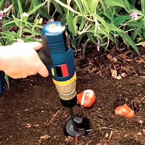 1pc مثقاب شاقة في حديقة الحديقة - 3/8 "، حفر لوحة أسمنت سداسية للزراعة ، زارع بتات دوامة مع عمود فولاذي صلبة ومنظم بتات سداسية in Saudi Arabia
