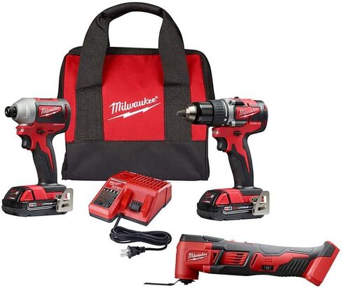 MILWAUKEE'S MILWAUKEE M18 18-Volt 3 Piece Cordless Combo Tool Set,1/2in.Drill/Drive,1/4in.Hex Impact Driver,Multi-Tool in Saudi Arabia