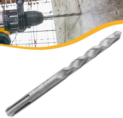 2pcs بتات حفر البناء 12 مم ، طول 150 مم ، متري 1/2 بوصة × 6 بوصات متداولات مطرقة طويلة ، كربيد تميل إلى كتلة الحجر الأسمنت من الطوب الخرساني ، شانك مستدير ل SDS تأثير الحفر in Saudi Arabia