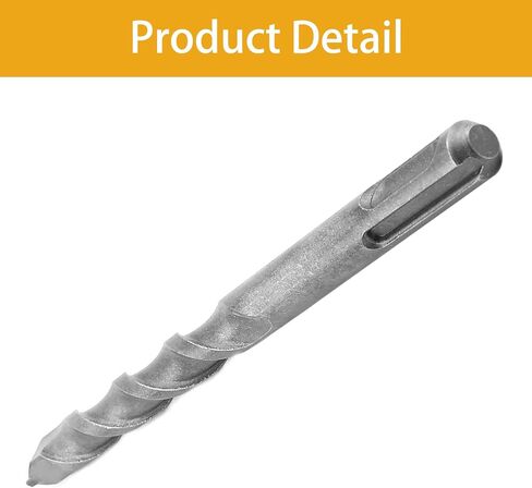 2pcs بتات حفر البناء 12 مم ، طول 150 مم ، متري 1/2 بوصة × 6 بوصات متداولات مطرقة طويلة ، كربيد تميل إلى كتلة الحجر الأسمنت من الطوب الخرساني ، شانك مستدير ل SDS تأثير الحفر in Saudi Arabia