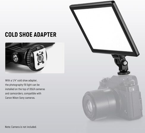 Neewer 9 "LED Camera Video Light Panel ، 4000mAh USB C Dimmable DSLR Soft Key Lighting 3200K-5600K CRI95+ لتسجيل التصوير الفوتوغرافي الاستوديو ، وقصة ترايبود مصغرة ، وقطعة قماش تنظيف ، NL-116AI in Kuwait