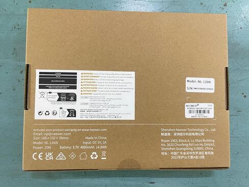 Neewer 9 "LED Camera Video Light Panel ، 4000mAh USB C Dimmable DSLR Soft Key Lighting 3200K-5600K CRI95+ لتسجيل التصوير الفوتوغرافي الاستوديو ، وقصة ترايبود مصغرة ، وقطعة قماش تنظيف ، NL-116AI in Kuwait