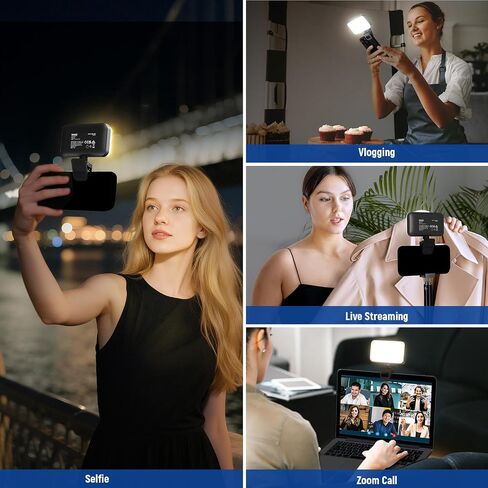 NEEWER Entry Level Version LED Selfie Light, Plastic Clip on Phone Fill Lighting for iPhone, 66 LEDs CRI92 Portable for Computer Laptop Webcam Zoom Video Conference Makeup Recording Streaming, N6 in Saudi Arabia