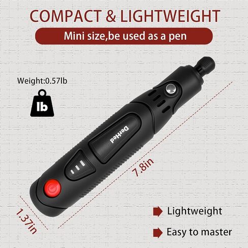 Mini Cordless Rotary Tool Kit with 82 Accessories, 3 Speeds 17000RPM and Type-C Charging Port for Polishing, Sanding, Cutting, Engraving, DIY Handicrafts Rotary Tool Kit in Saudi Arabia